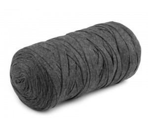 Textilstrickgarn 250g dunkelgrau melange 125m